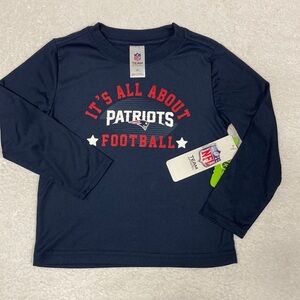 NWT nfl team New England patriots long sleeve tee unisex gender neutral 3t